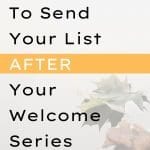 What to send after your welcome series | why emailing consistently is important Kate Doster Inbox Besties Podcast Email Market