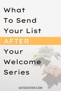 What to send after your welcome series | why emailing consistently is important Kate Doster Inbox Besties Podcast Email Market